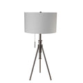 Zaya Brushed Steel/Stained Gold Table Lamp
