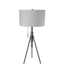 Zaya Brushed Steel/Stained Gold Table Lamp