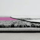 Niksar Gray/Purple 5' X 7' Area Rug