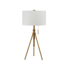 Zaya Brushed Steel/Stained Gold Table Lamp