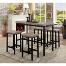 Vilvoorde Natural Tone/Gray 5 Pc. Counter Ht. Table Set