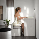 Ashbourne Bedside Vanity Set with Stool Contemporary
