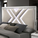 Emmeline Bed Silver & White