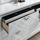 Emmeline Bed Silver & White
