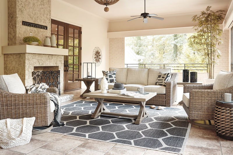 Beachcroft Outdoor Sofa with Cushion - Plush Home Furniture (CA) 
