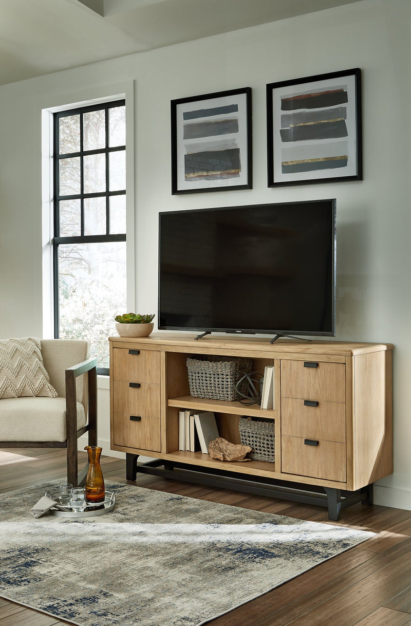 Freslowe Large TV Stand - Plush Home Furniture (CA) 