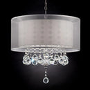 Lila 19"H Ceiling Lamp, Hanging Crystal