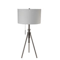 Zaya Brushed Steel/Stained Gold Table Lamp
