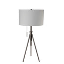 Zaya Brushed Steel/Stained Gold Table Lamp