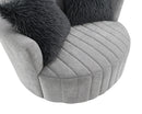 Hoople Channel Tufted Swivel Chair