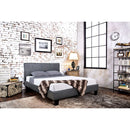 Winn Park Cal.King, E.King, Twin, & Full Bed Chrome, Gray, Brown, & Chrome