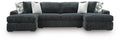 Midnight-Madness Sectional with Chaise