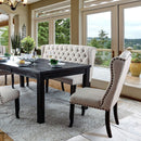 Sania 7 Pc Dining Table Set Beige