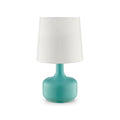Farah 17"H Matte Black Table Lamp