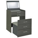 Danbury Makeup Vanity Table with LED Mirror and Stool