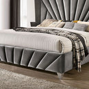 CARISSA King Bed Black/Gray