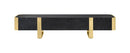 Leknes TV Stand Black (Gold/Silver Frame)