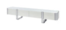 Larvik TV Stand White (Gold/Silver Frame)