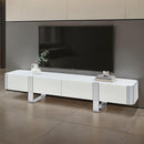 Larvik TV Stand White (Gold/Silver Frame)