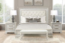 Stella Mia E.King & Queen Bed White & White