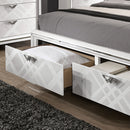 Emmeline 4 & 5 Piece Queen Bedroom Set Gray & White