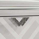 Emmeline 4 & 5 Piece Queen Bedroom Set Gray & White