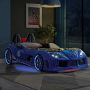 Trackster Bed White, Red,, Black, & Blue